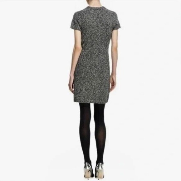 THEORY Wool Dorthea M Loryelle Dress Heathered Gray Sweater Knit Sheath Large - Picture 8 of 16